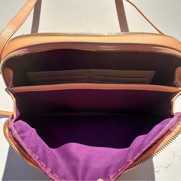 Objectposh Leather Peach Crossbody - Picture 5 of 6